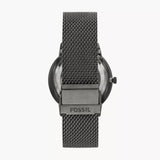  Shop Authentic Fossil Neutra Automatic Skeleton Black Dial Grey Mesh Strap Watch for Men - ME3185 - Luxxuri