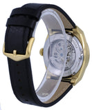  Shop Authentic Fossil Everett Automatic Skeleton Black Dial Black Leather Strap Watch for Men - ME3208 - Luxxuri