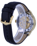  Shop Authentic Fossil Townsman Automatic Skeleton Black Dial Black Leather Strap Watch for Men - ME3210 - Luxxuri