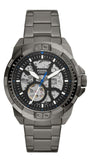  Shop Authentic Fossil Bronson Automatic Skeleton Black Dial Grey Steel Strap Watch for Men - ME3218 - Luxxuri
