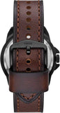  Shop Authentic Fossil Bronson Automatic Skeleton Black Dial Brown Leather Strap Watch for Men - ME3219 - Luxxuri