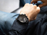  Shop Authentic Hugo Boss Champion Black Dial Black Leather Strap Watch for Men - 1513880 - Luxxuri