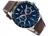  Shop Authentic Hugo Boss Allure Blue Dial Brown Leather Strap Watch for Men - 1513921 - Luxxuri