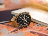  Shop Authentic Hugo Boss Allure Black Dial Brown Leather Strap Watch for Men - 1513964 - Luxxuri