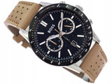  Shop Authentic Hugo Boss Allure Black Dial Brown Leather Strap Watch for Men - 1513964 - Luxxuri