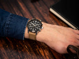  Shop Authentic Hugo Boss Allure Black Dial Brown Leather Strap Watch for Men - 1513964 - Luxxuri