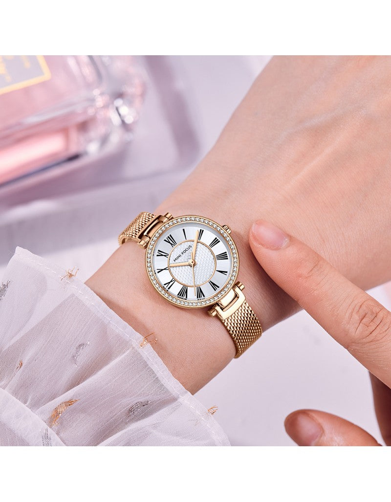  Shop Authentic Guess Muse Quartz Silver Dial Rose Gold Steel Strap Watch For Women - W1008L3 - Luxxuri