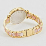  Shop Authentic Michael Kors Sofie Crystals Mother of Pearl Pink Dial Two Tone Steel Strap Watch For Women - MK4344 - Luxxuri