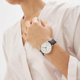  Shop Authentic Michael Kors Pyper Quartz White Dial Black Leather Strap Watch For Women - MK2834 - Luxxuri