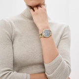  Shop Authentic Michael Kors Whitney Quartz Black Dial Two Tone Steel Strap  Watch For Women - MK6743 - Luxxuri