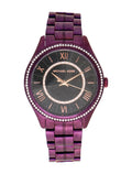  Shop Authentic Michael Kors Lauryn Black Dial Purple Steel Strap Watch for Women - MK3724 - Luxxuri