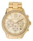  Shop Authentic Michael Kors Bryn Pavé Quartz Gold Dial Gold Steel Strap Watch For Women - MK7199 - Luxxuri