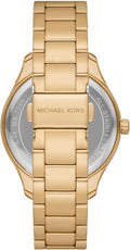  Shop Authentic Michael Kors Layton Chronograph Brown Dial Gold Steel Strap Watch For Women - MK7296 - Luxxuri