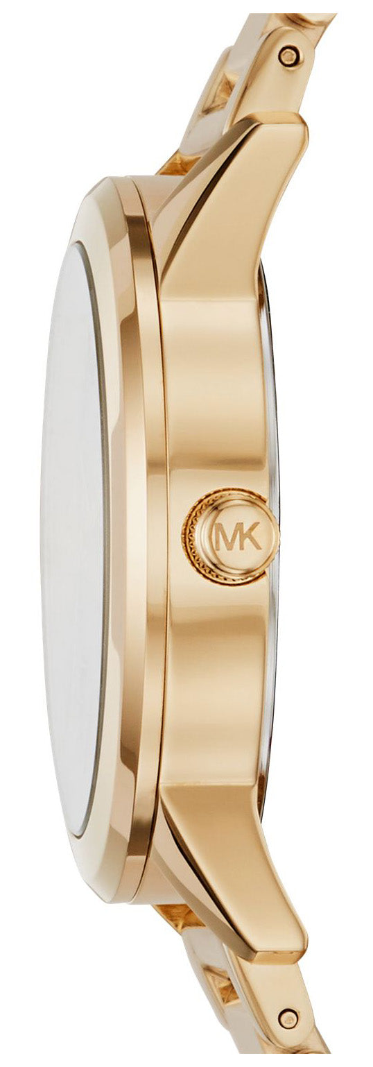  Shop Authentic Michael Kors Hartman Analog Quartz Black Dial Gold Steel Strap Watch For Women - MK3647 - Luxxuri