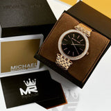 Shop Authentic Michael Kors Darci Black Dial Rose Gold Steel Strap Watch for Women - MK3402 - Luxxuri