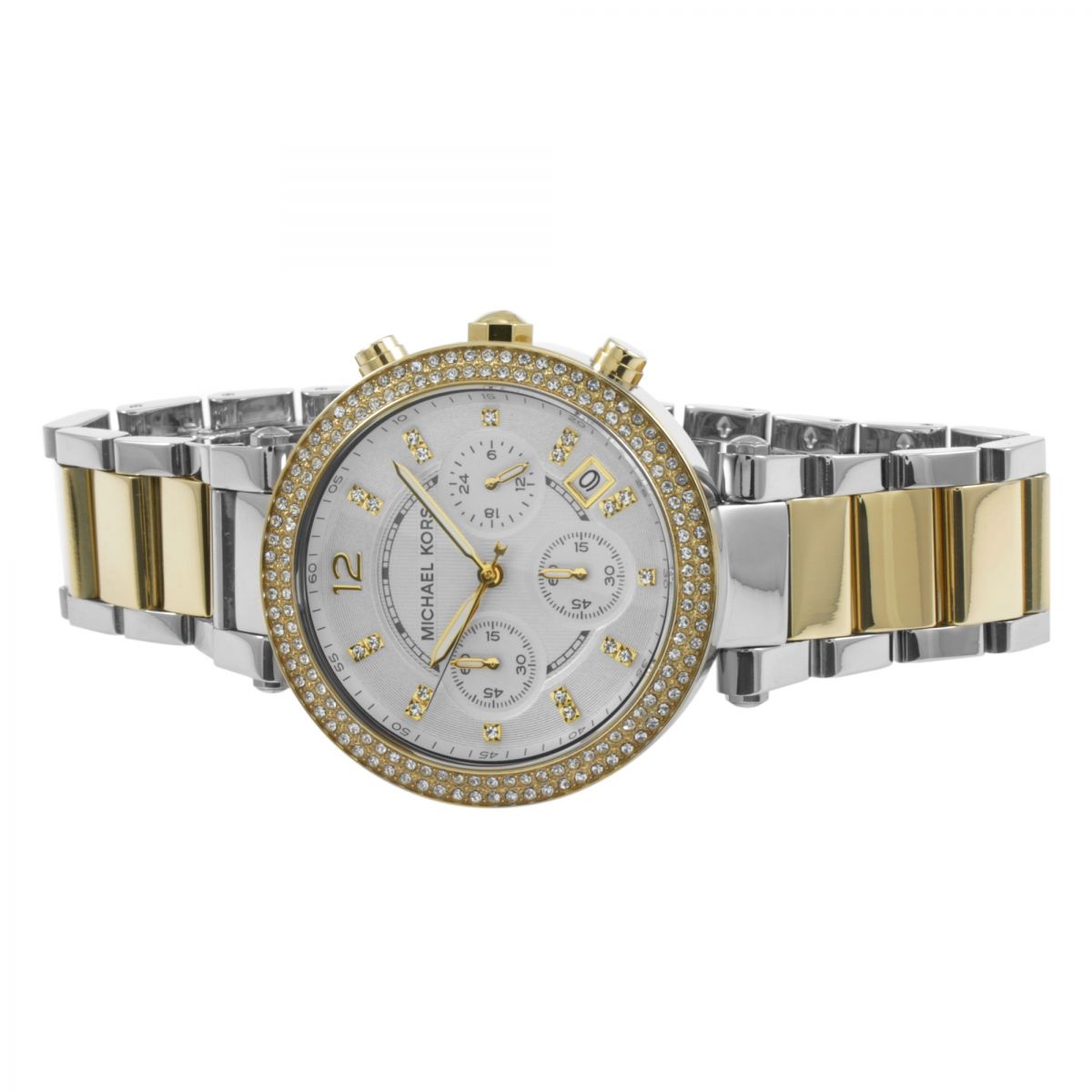  Shop Authentic Michael Kors Parker White Dial Two Tone Steel Strap Watch for Women - MK5626 - Luxxuri