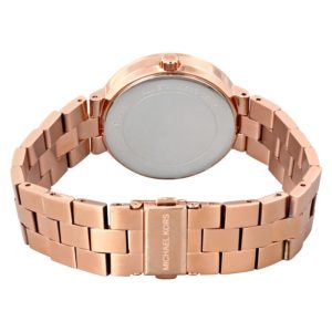  Shop Authentic Michael Kors Garner Quartz Rose Gold Dial Rose Gold Steel Strap Watch For Women - MK6409 - Luxxuri