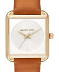  Shop Authentic Michael Kors Lake White Dial Brown Leather Strap Watch For Women - MK2584 - Luxxuri