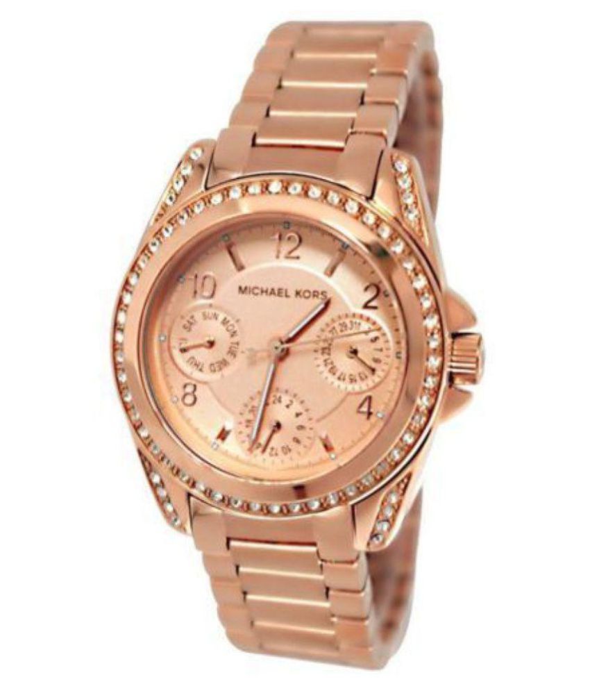  Shop Authentic Michael Kors Blair Rose Gold Dial Rose Gold Steel Strap Watch for Women - MK5613 - Luxxuri