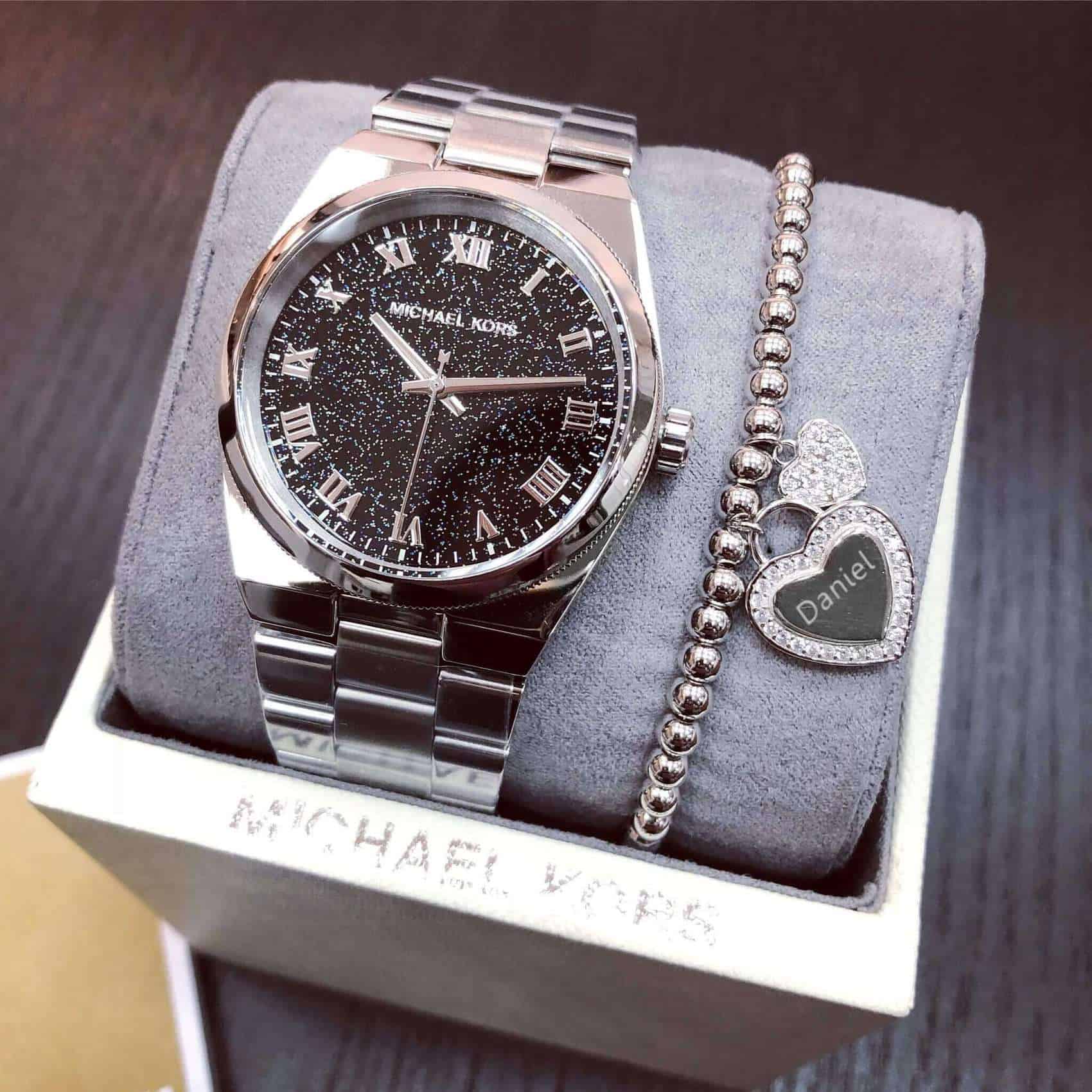  Shop Authentic Michael Kors Channing Midnight Blue Dial Silver Steel Strap Watch for Women - MK6113 - Luxxuri