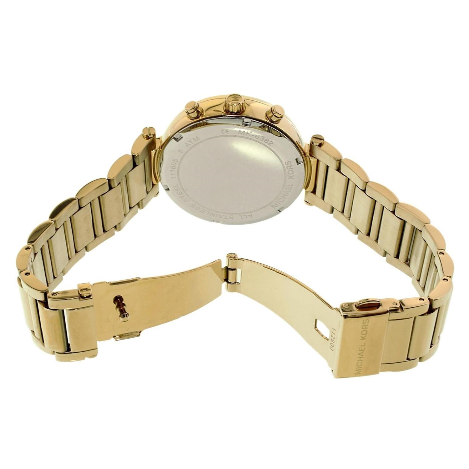  Shop Authentic Michael Kors Sawyer White Dial Gold Steel Strap Watch for Women - MK6362 - Luxxuri