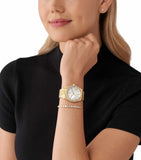  Shop Authentic Michael Kors Lexington Mother of Pearl White Dial Gold Steel Strap Watch for Women - MK1079 - Luxxuri