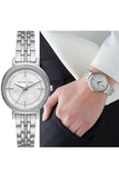  Shop Authentic Michael Kors Cinthia White Mother of Pearl Dial Silver Steel Strap Watch for Women for Women - MK3641 - Luxxuri