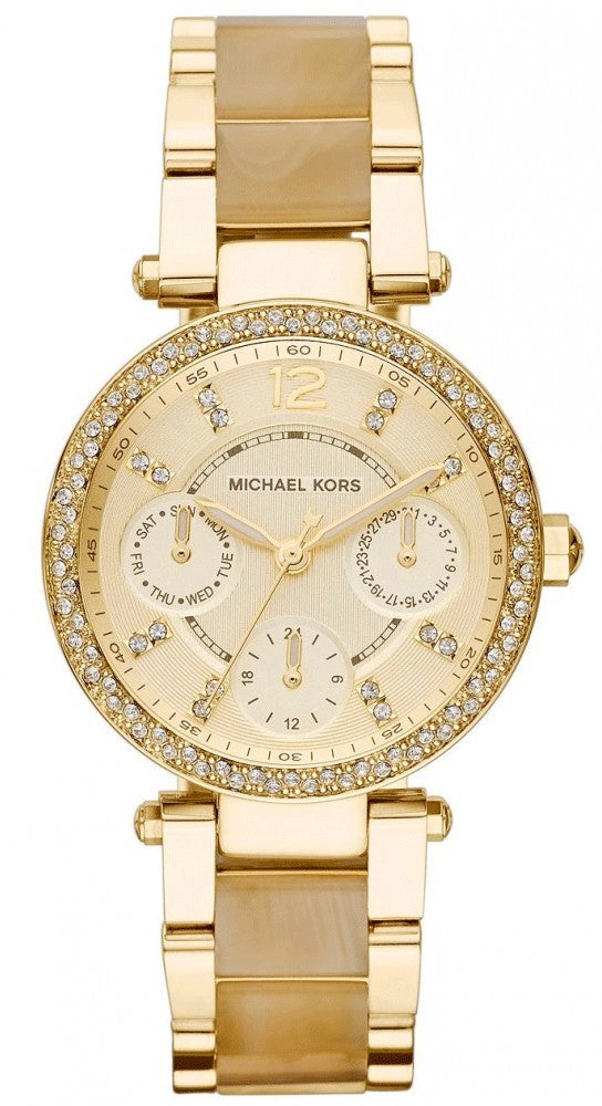  Shop Authentic Michael Kors Parker Gold DIal Gold Steel Strap Watch for Women - MK5842 - Luxxuri
