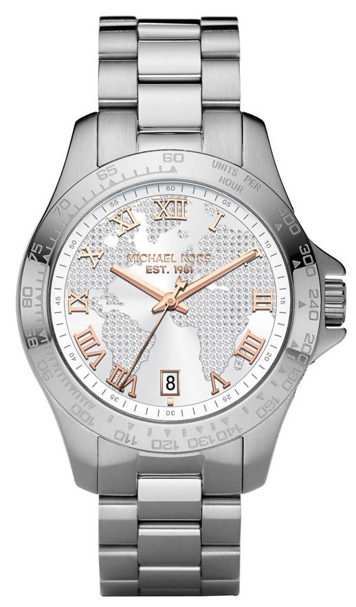  Shop Authentic Michael Kors Layton Silver Dial Silver Steel Strap Watch for Women - MK5958 - Luxxuri