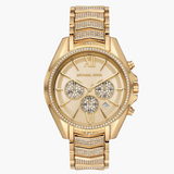 Shop Authentic Michael Kors Whitney Chronograph Gold Dial Gold Steel Strap Watch For Women - MK6729 - Luxxuri
