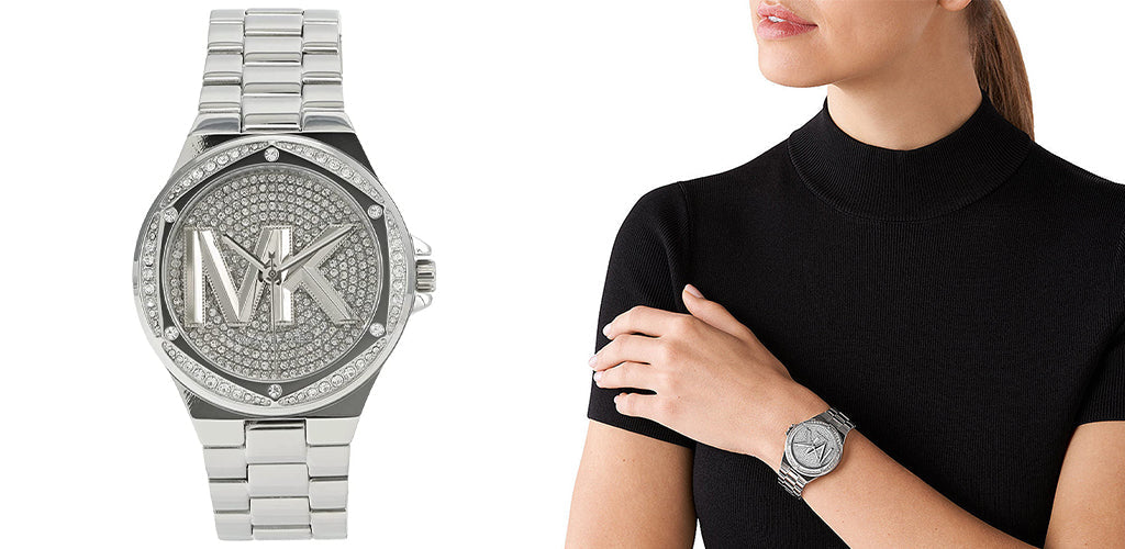 Shop Authentic Michael Kors Lennox Quartz Silver Dial Silver Steel Strap Watch For Women - MK7234 - Luxxuri