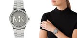  Shop Authentic Michael Kors Lennox Quartz Silver Dial Silver Steel Strap Watch For Women - MK7234 - Luxxuri