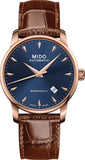  Shop Authentic Mido Baroncelli III Automatic Blue Dial Brown Leather Strap Watch For Men - M8600.3.15.8 - Luxxuri