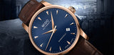  Shop Authentic Mido Baroncelli III Automatic Blue Dial Brown Leather Strap Watch For Men - M8600.3.15.8 - Luxxuri
