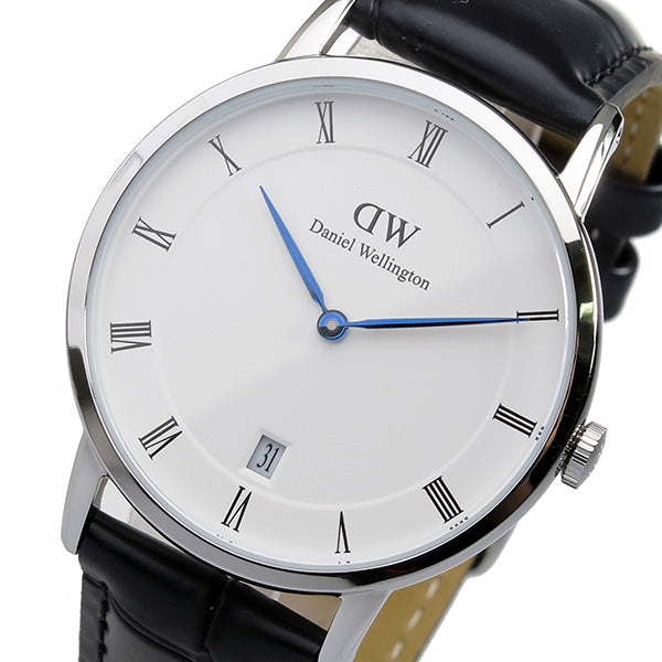  Shop Authentic Daniel Wellington Dapper Reading Quartz White Dial Black Leather Strap Watch For Women - DW00100117 - Luxxuri