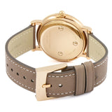  Shop Authentic Marc Jacobs Roxy White Dial Cement Brown Leather Strap Watch for Women - MJ1533 - Luxxuri