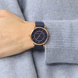  Shop Authentic Marc Jacobs Roxy Navy Blue Dial Navy Blue Leather Strap Watch for Women - MJ1539 - Luxxuri