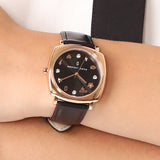  Shop Authentic Marc Jacobs Mandy Black Dial Black Leather Strap Watch for Women - MJ1565 - Luxxuri