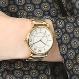  Shop Authentic Marc Jacobs Roxy White Dial Gold Steel Strap Watch for Women - MJ3522 - Luxxuri