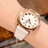  Shop Authentic Marc Jacobs Mandy White Dial White Leather Strap Watch for Women - MJ8678 - Luxxuri
