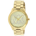  Shop Authentic Michael Kors Slim Runway Gold Dial Gold Steel Strap Watch for Women - MK3590 - Luxxuri