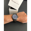  Shop Authentic Michael Kors Paxton Analog Blue Dial Grey Steel Strap Watch For Men - MK8499 - Luxxuri