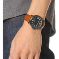  Shop Authentic Michael Kors Paxton Analog Black Dial Brown Rubber Strap Watch For Men - MK8502 - Luxxuri