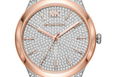  Shop Authentic Michael Kors Runway Mercer Crystals Silver Dial Two Tone Steel Strap Watch For Women - MK6716 - Luxxuri