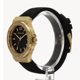  Shop Authentic Michael Kors Mini Lennox Quartz Black Dial Black Silicone Strap Watch For Women - MK7281 - Luxxuri