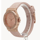  Shop Authentic Michael Kors Mini Lennox Three-Hand Rose Gold Dial Pink Silicone Strap Watch For Women - MK7282 - Luxxuri