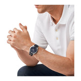  Shop Authentic Michael Kors Slim Runway Analog Blue Dial Blue Leather Strap Watch For Men - MK8907 - Luxxuri