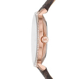  Shop Authentic Michael Kors Pyper Quartz Silver Dial Brown Leather Strap Watch for Women - MK1036 - Luxxuri