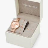  Shop Authentic Michael Kors Pyper Quartz Rose Gold Dial Rose Gold Steel Strap Watch For Women - MK1040 - Luxxuri