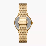  Shop Authentic Michael Kors Three Hand Silver Dial Gold Steel Strap Watch for Women - MK1051 - Luxxuri